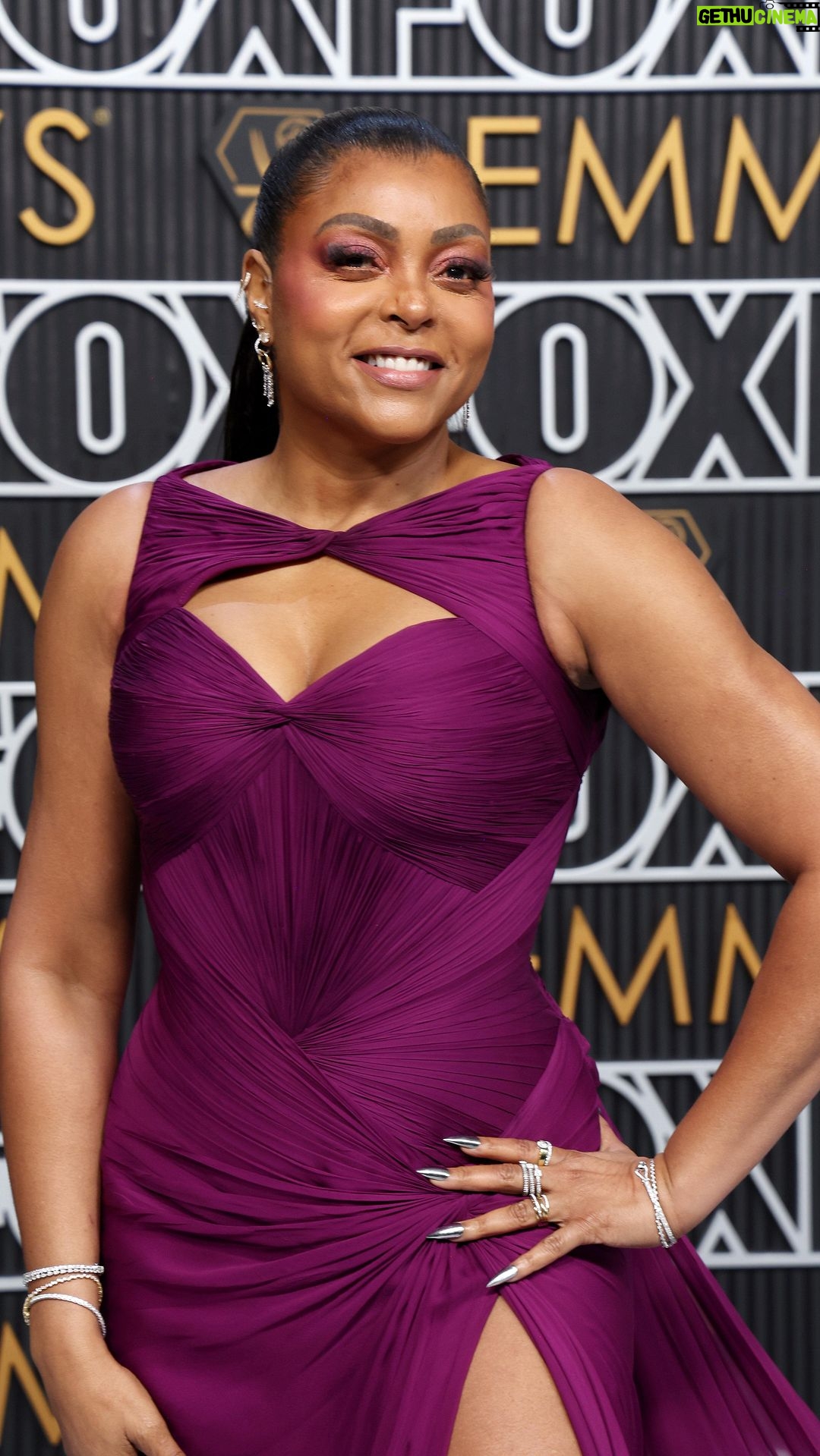 Taraji P. Henson Instagram - Beauty prep wouldn’t be complete without a mini dance session 💜 Emmy-nominated actress #TarajiPHenson stunned in purple glam and a supermodel-esque hairstyle. Hairstylist @tymwallacehair sought inspo from the #90s, opting for a sleek, snatched ponytail to accentuate her look from head to toe ✨ Video courtesy of @tymwallacehair