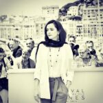 Taraneh Alidoosti Instagram - Taraneh Alidoosti wearing @degrisogono at the #cannes2016 photo call for Farhadi's "The Salesman" Stylist: @negarnnemati