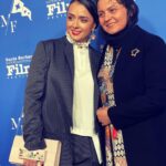Taraneh Alidoosti Instagram - ‌ 37th Santa Barbara international film festival @officialsbiff With @sahar_mossayebi . Special regards to @aassttiinn . Suit: @sadaf.tahvildar Clutch: @noorarashdesigns Earrings: @rohambabaei Santa Barbara, California
