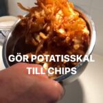 Tareq Taylor Instagram - SLÄNG INTE POTATISSKALEN! Gör chips istället 😍🥔