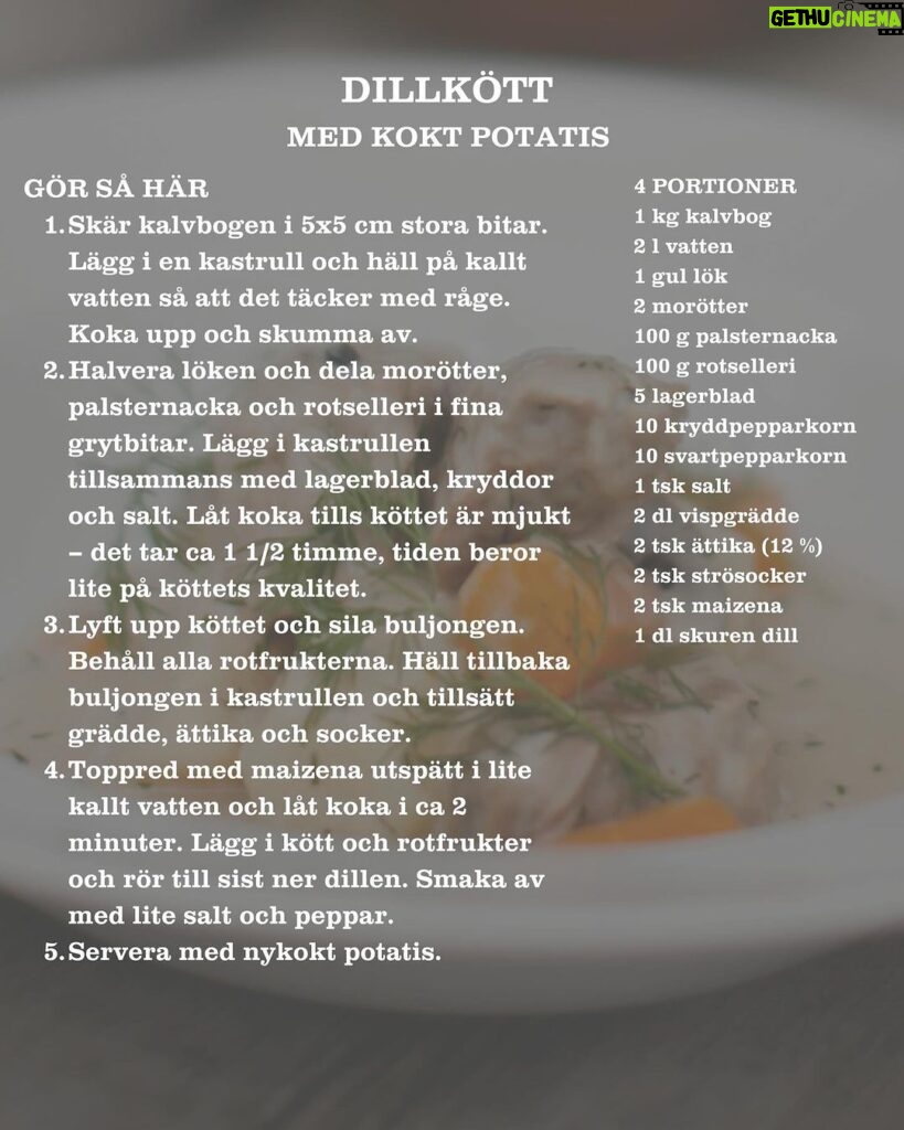 Tareq Taylor Instagram - VECKANS RECEPT Skulle jag eller någon annan kock kort beskriva hur du bygger klassisk svensk husmanskost smakmässigt är det balansen mellan sött, surt och salt som gör det. Sättet vi använt ättika och socker i matlagningen genom åren är verkligen karakteristiskt för svensk husman. Det framträder tydligt i klassiker som inlagd sill, pressgurka, bruna bönor, isterband och som här i veckans recept: dillkött med kokt potatis. En värmande och mättande klassiker med råvaror i säsong. Vilket recept eller råvara skulle ni vilja ta del av nästa vecka? 😄