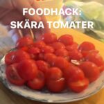 Tareq Taylor Instagram - Ett litet knep för att snabbt skära cocktailtomater 😍 #lifehack