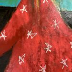 Tate Ellington Instagram - “Uppies” 60” x 42” oil on canvas Uppies - an act of being held up. This piece represents my need to carry my daughters on my shoulders whenever they ask. I know that sometimes I need to refuse so that they can learn to walk on their own. However, I still give “UPPIES” every time I can because I know the day will come when they stop asking. #art #orignalart #artistsoninstagram #oilpainting #painting #figurative #expressionism Los Angeles, California