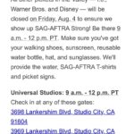 Tate Ellington Instagram - See you tomorrow! #sagaftra #sagaftrastrike #sagaftrastrong #union Los Angeles, California