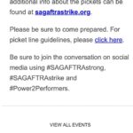 Tate Ellington Instagram - See you tomorrow! #sagaftra #sagaftrastrike #sagaftrastrong #union Los Angeles, California