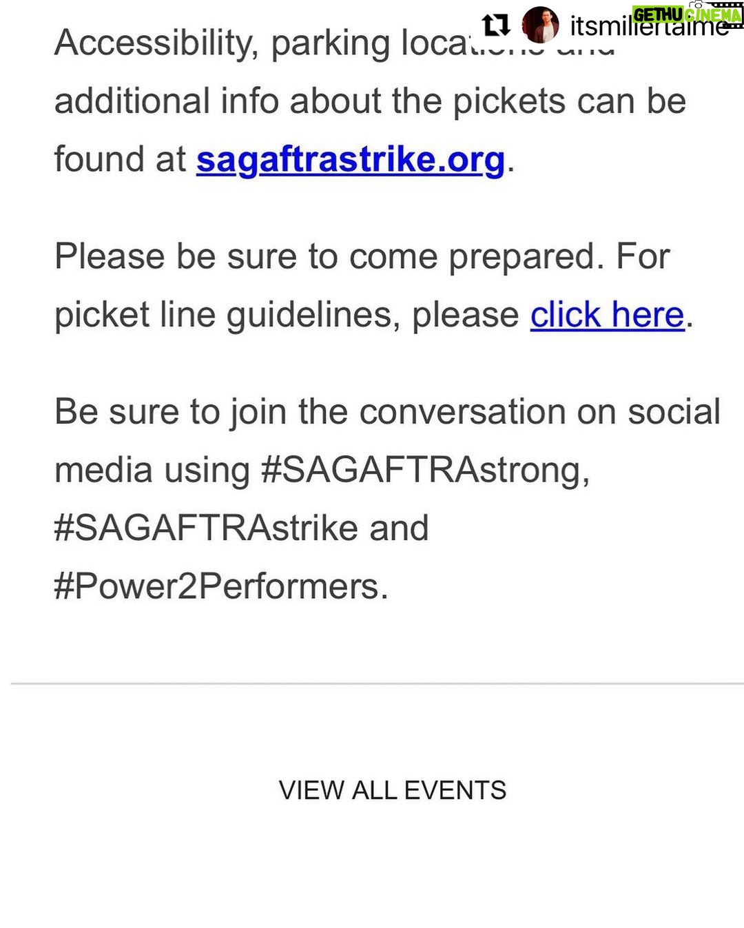 Tate Ellington Instagram - See you tomorrow! #sagaftra #sagaftrastrike #sagaftrastrong #union Los Angeles, California