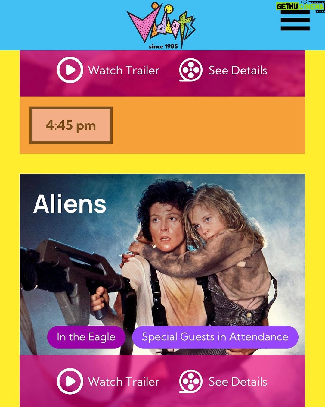 Tate Ellington Instagram - Finally get to see it on the big screen tonight! Thank you @vidiots! Saw it for the first time around 5th or 6th grade. It was a birthday double feature of Aliens and Friday the 13th Part VIII: Jason Takes Manhattan.