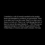 Tate Ellington Instagram - On January 6th there was a coordinated and nearly successful attempt by then President Donald Trump and his followers to overthrow the government of The United States of America. This is a fact. Do not forget this fact. Vote @joebiden in 2024