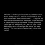 Tate Ellington Instagram - On January 6th there was a coordinated and nearly successful attempt by then President Donald Trump and his followers to overthrow the government of The United States of America. This is a fact. Do not forget this fact. Vote @joebiden in 2024