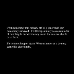 Tate Ellington Instagram - On January 6th there was a coordinated and nearly successful attempt by then President Donald Trump and his followers to overthrow the government of The United States of America. This is a fact. Do not forget this fact.

Vote @joebiden in 2024