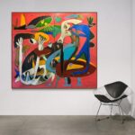 Tate Ellington Instagram - Vivication 64” x 72” oil on canvas #art #painting #oilpainting #expressionism #originalart #artistsoninstagram Los Angeles, California