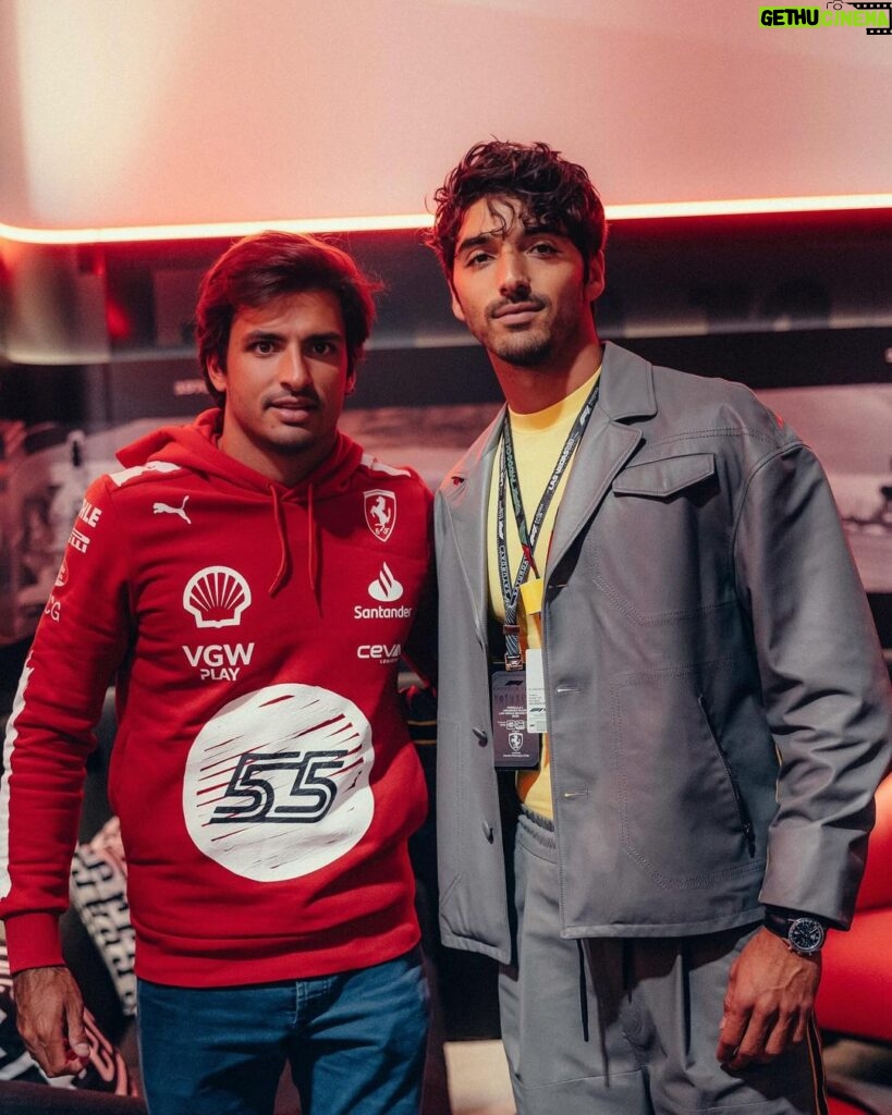 Taylor Zakhar Perez Instagram - What an epic weekend with @ferraristyle at F1! Truly an honor. I finally experienced Drive To Survive IRL 🤯 🏎️ I’ll be back. Thank you for the fits @rocco.iannone