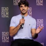 Taylor Zakhar Perez Instagram – Thank you @savfilmfest for having me for “The Breaking Big Panel” w/ @entertainmentweekly 

The most precious thing we have to give is our time, so thank you to everyone who came out to spend theirs with us.

Team: @jasonbolden @prada 
@michaelduenas

Photo: @dia.getty 
#scad #savff
