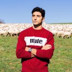 Taylor Zakhar Perez Instagram - Thank you @thewoolmarkcompany for giving me the full farm to fashion experience 🇦🇺 🇮🇹 and for teaching me about the wearability and versatility of wool. I know a bunch of you won’t read past ^that^ and check the pics out, and that’s ok. For those who decided to continue on, thank you 🤠 So, I started doing supply chain trips with @ecoage last year because I wanted to know more about where our stuff comes from; what it’s made of, where it’s sourced from, and how many hands touch it before it lands in our stores. It was a lot to unpack 💼. Since then I’ve been to a regenerative cotton farm, a diamond mine, and got to follow wool from the farm to the factory and finally to tailor shop. Wild w/ lots of jet lag but totally worth it. As synthetic (mostly petroleum ⛽️ based) fibers are used more and more studies show they aren’t able to biodegrade like natural fibers (wool breaks down in water!! Isn’t that cool?), so with each wash of these polyester, acrylic, nylon, and spandex garments microplastics are released into the waterways. As the fibres are so small, many pass through filtration processes and make their way into our rivers and seas, and then we gobble them up ♻️. While activists push for legislation around this, the manufacturers are saying the washer/dryer companies should add a filter to solve the problem *ahem* 🚬 It won’t, it takes us to think again about what we are buying and show them we are in control, we demand better because we deserve better. And now, we KNOW better. I am not an expert, nor do I think I ever will be, but hopefully you find it interesting enough to stop and think again when we are buying something to put on our body. We do it with food, why not with our clothing?