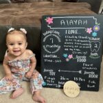 Tecia Torres Instagram - Seven months with baby girl. It’s been a big month of milestones and you continue to surprise us each day. You are such a happy soul. A few weeks ago you conquered the whole crawling thing & since then you have been on the move. Baby gates have been a must! You’ve learned to get into sitting position without help which scares mommy because you can still fall back. Your baby talk is the cutest and mama swears your Ba-Ba is for bottle. You love to dance to merengue music with mommy and country music with mama. You are climbing everywhere, standing, and pulling yourself up on anything you can reach. Your strength amazes us. This post is a few days late because you have been battling your first cold but you’re such a trooper and have smiled thru it all. You love your independence to explore the house but you also love all the snuggles moms give you. Our cat Dubai is your best friend… You are the sweetest baby girl. We love you mucho mucho. 🩷