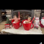 Tecia Torres Instagram - Since we put the babies in pumpkins in October, why not put them in giant Holiday Hot Chocolate 😂🤷🏻‍♀️ #hotchocolatemugphotoshoot #babyholidayphotos #primos #babycousins