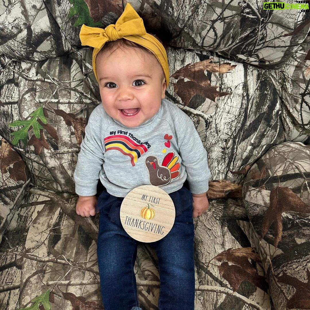 Tecia Torres Instagram - First Turkey Day 💛 Our Pride & Joy 💛 Princesa Alayah