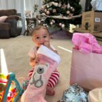 Tecia Torres Instagram - Merry Christmas from my beautiful family to yours 🎁🎄 2023 by far has been the best holiday ever! Alayah is such a blessing, love you mucho mucho mija ❤️🎅🏼🙏🏼 It was so amazing watching her try to open presents and play with her new toys.