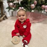 Tecia Torres Instagram - Merry Christmas from my beautiful family to yours 🎁🎄 2023 by far has been the best holiday ever! Alayah is such a blessing, love you mucho mucho mija ❤️🎅🏼🙏🏼 It was so amazing watching her try to open presents and play with her new toys.