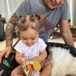 Tecia Torres Instagram - Merry Christmas from my beautiful family to yours 🎁🎄 2023 by far has been the best holiday ever! Alayah is such a blessing, love you mucho mucho mija ❤️🎅🏼🙏🏼 It was so amazing watching her try to open presents and play with her new toys.