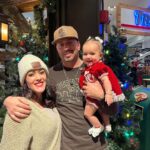 Tecia Torres Instagram - Alayah loved meeting Santa 🎅🏼 She loved playing with his beard and staring at him. She could have stayed all day…Her first Christmas outfit was her Mamas 35 years ago… swipe to see Raquel in it too ♥️ #FirstChristmas #Godbrother #GodParents #Family #Love #RockNado #Holidays