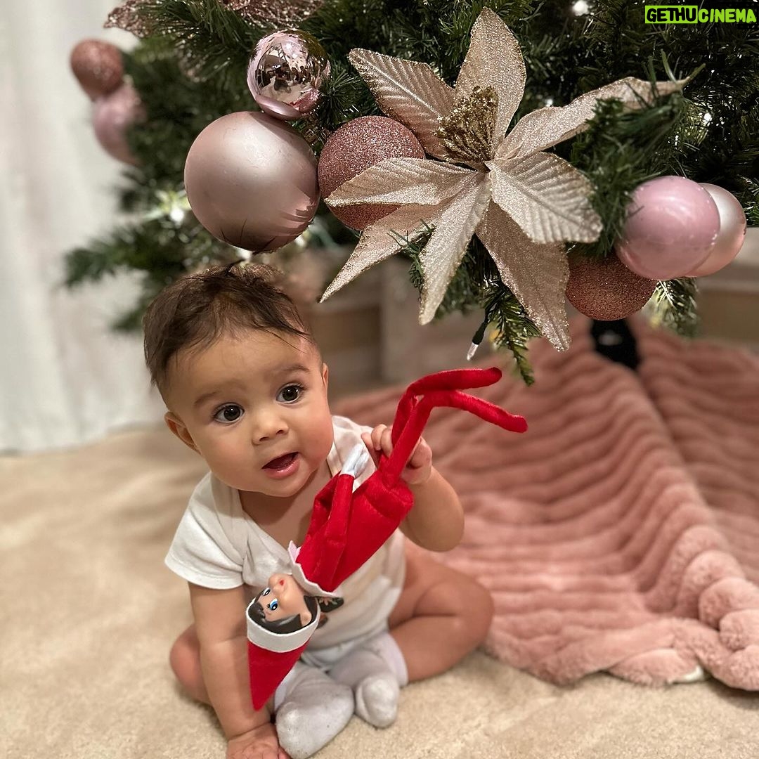 Tecia Torres Instagram - About half way complete… got most of the tree up today 🎅🏼♥️ Thank you Coco. #Family #Love #BabysFirstChristmas