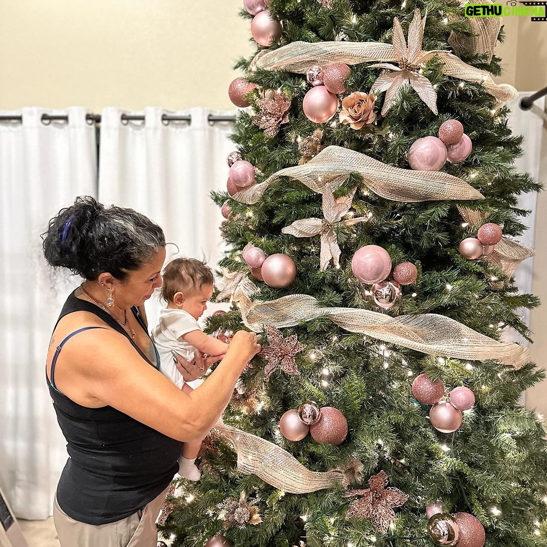Tecia Torres Instagram - About half way complete… got most of the tree up today 🎅🏼♥️ Thank you Coco. #Family #Love #BabysFirstChristmas
