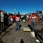 Tecia Torres Instagram - First NFL experience together 🧡🏈🤎 #Tailgate #BrownsVBroncos Mile High Stadium