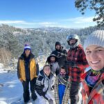 Tecia Torres Instagram - So… I drove off the mountain yesterday… lol but for real. (Within the first 10 mins of riding!) Scared the crap out of myself…Only ran over my foot with my own ATV 😆 Quick cry, some encouragement from the crew …got back up and finished the day… lovely snow day with the family 😁 #RockNado #ATV #ColoradoLiving #SnowDay
