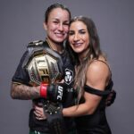 Tecia Torres Instagram – Queen 👑 I want to be like you when I grow up 🏆🖤 #ProudWife #ProudFriend #ProudTeammate #TeamRocky #UFC297 #WorldChampion #RockNado Scotiabank Arena