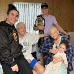 Tecia Torres Instagram - I cried everyday this week, today I cried the most. I am grateful my grandparents got to see Alayah today even if only for a few mins. We couldn’t chance anything while she was super sick... & they got to see Raquel’s accomplishment #CancerSucks #Love #Family #Generations #Until NextTime #StayStrong💪🏽 #WorldChamp