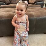 Tecia Torres Instagram - Seven months with baby girl. It’s been a big month of milestones and you continue to surprise us each day. You are such a happy soul. A few weeks ago you conquered the whole crawling thing & since then you have been on the move. Baby gates have been a must! You’ve learned to get into sitting position without help which scares mommy because you can still fall back. Your baby talk is the cutest and mama swears your Ba-Ba is for bottle. You love to dance to merengue music with mommy and country music with mama. You are climbing everywhere, standing, and pulling yourself up on anything you can reach. Your strength amazes us. This post is a few days late because you have been battling your first cold but you’re such a trooper and have smiled thru it all. You love your independence to explore the house but you also love all the snuggles moms give you. Our cat Dubai is your best friend… You are the sweetest baby girl. We love you mucho mucho. 🩷