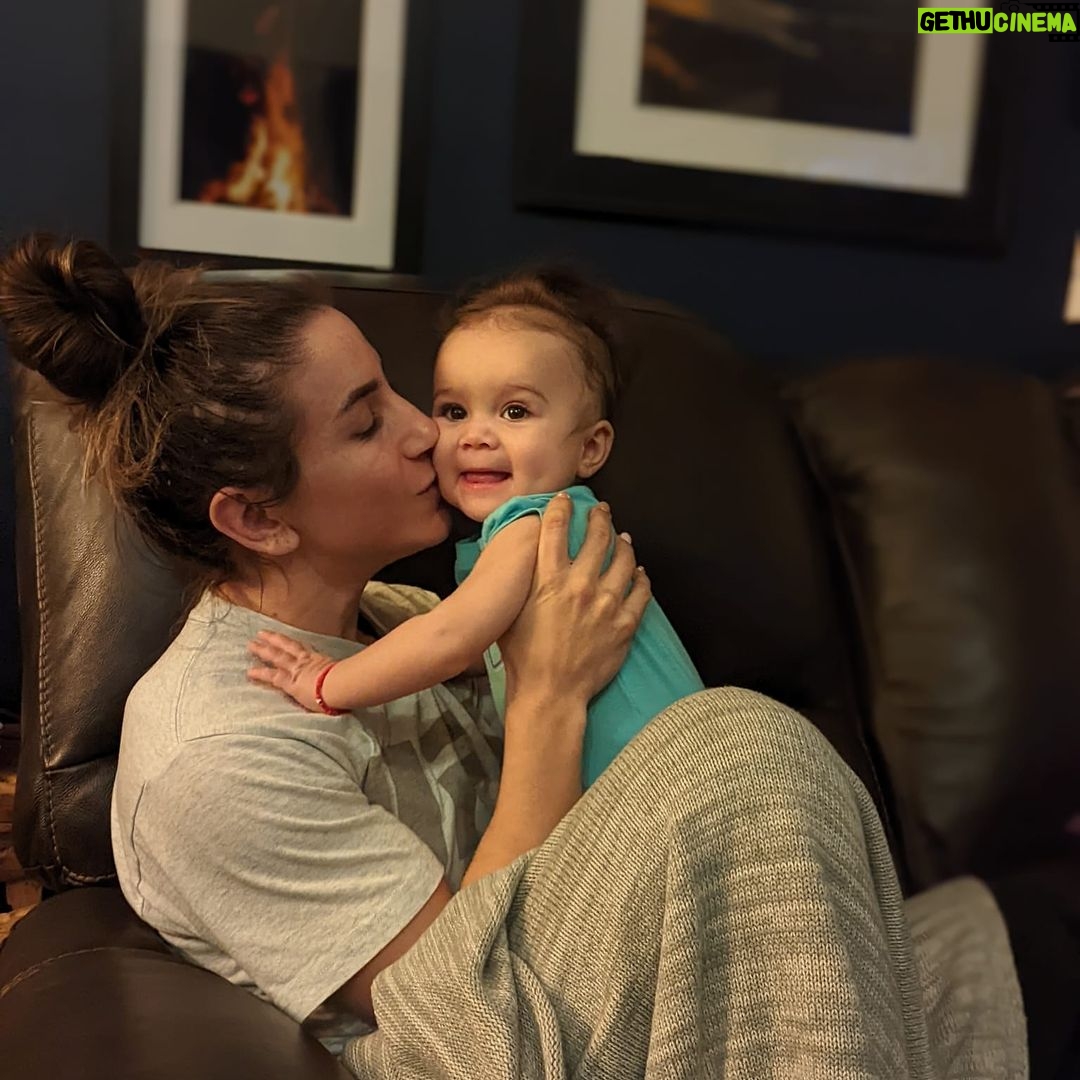 Tecia Torres Instagram - Our little one is so strong. 104.5 fever and flu can’t keep her from smiling 💪🏽 Vacation started on a rough foot…Emotional on many levels…Baby girl is starting to recover 🙏🏼 #UFC298