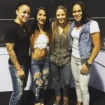 Tecia Torres Instagram - We met as fellow fighters and teammates many moons ago. To see all our individual successes and the beautiful relationships that have blossomed throughout the years makes my heart happy. We will always be fighters but now we have all entered the chapter of life called Motherhood. I can’t wait for all the new memories to come! #LifeLongFriends Swipe ⬅️ slide 7 is golden 🤣 #SinceForever Toronto Canada