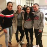 Tecia Torres Instagram - We met as fellow fighters and teammates many moons ago. To see all our individual successes and the beautiful relationships that have blossomed throughout the years makes my heart happy. We will always be fighters but now we have all entered the chapter of life called Motherhood. I can’t wait for all the new memories to come! #LifeLongFriends Swipe ⬅️ slide 7 is golden 🤣 #SinceForever Toronto Canada