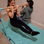 Tecia Torres Instagram - 2am post party after party lol - bench press, gymnastic bars, and cornhole… always a competition around us 🏆🤣 When your friends kids are gymnasts and they are sleeping… the adults will play! Haha Who won? @raquel_pennington or myself?