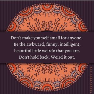 Teryl Rothery Instagram - Hell yeah!!! I came across this yesterday. Love it…..particularly “beautiful little weirdo”. ❤️