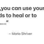 Teryl Rothery Instagram - Every Sunday I read Maria Shriver’s “Sunday Paper”. The other week she was talking about the power of ‘words’. The words we choose can hurt or heal. It reminded me of a session I taught on how we speak to ourselves. Why is it so hard for us to use words of love, compassion and kindness to ourselves? I woke up this morning and looked at myself in the mirror and the first thing that came to mind was “how thin my hair is!!”😳 It’s a habit. And a bad one, because eventually we believe all the bad press we give to ourselves. We have the choice to “use our words to heal or to hurt”. Not just with others, but with ourselves. Happy Sunday 💕 Teryl