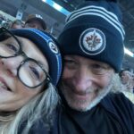 Teryl Rothery Instagram - Enjoying some good Canadian hockey!! Winnipeg Jets vs Florida Panthers. When in Winnipeg….my daughter is choked!! 😃🏒💕