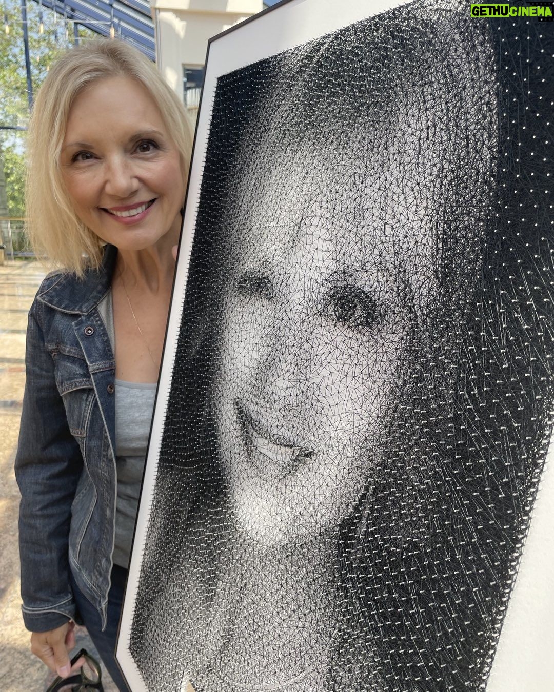 Teryl Rothery - 1.9K Likes - Attending @fedcon in beautiful Bonn, Germany through Sunday. This art was from a photograph taken by @rafaelcantera. It’s by nails and thread!!!!
