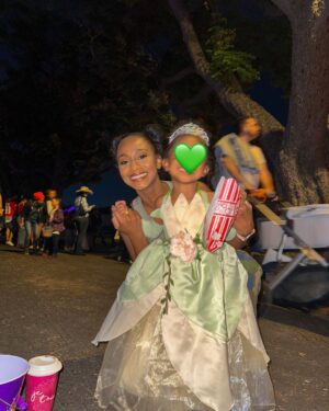 Tetona Jackson Instagram - My little Princess Tiana 🥹💚 such a full circle moment. *swipe for the full circle moment*