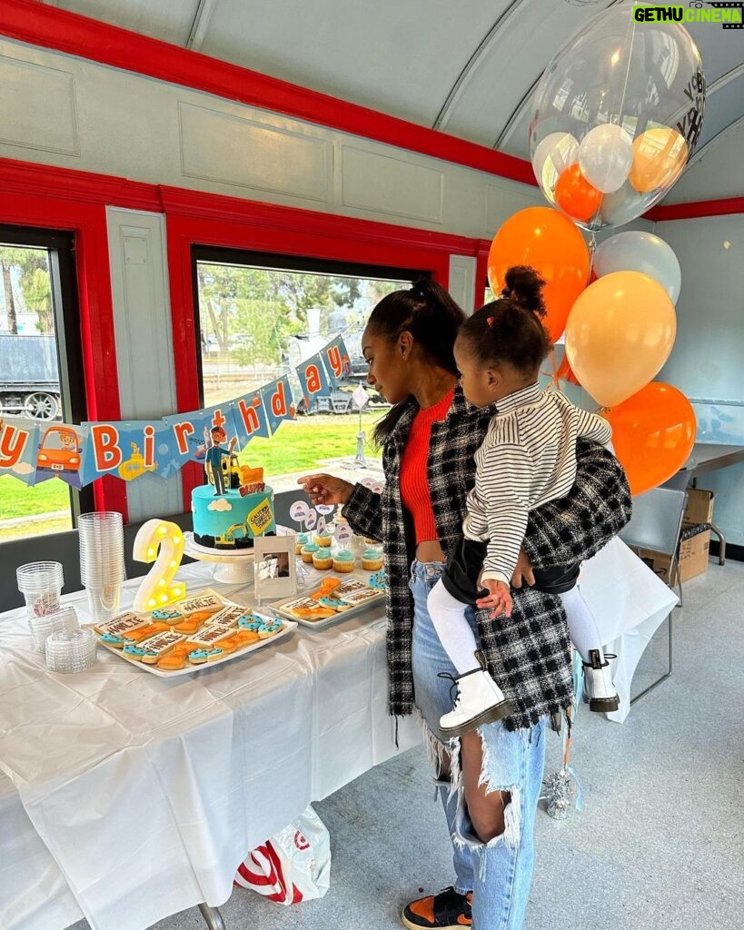 Tetona Jackson Instagram - Yesterday was a special one. Harlie’s Blippi Birthday Bash! There were train rides, arts & crafts, lots of running, and dessert for days!