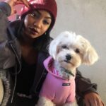 Tetona Jackson Instagram - My sweet sweet Chanel. My first baby. My best friend. Happy 7th birthday! Thank you for being the sweetest most loving pup to me and Harlie. For being so patient and gentle with Harlie even when she’s smothering you to death. For always protecting us. And for always putting a smile in our faces. We love you Chanelie💖 Happy Birthday 🎂