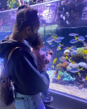 Tetona Jackson Instagram - Precious moments with my mini me 🦜🐠