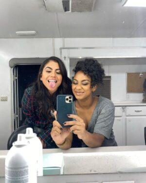 Tetona Jackson Instagram - Some bts from The Housewives 🎄🎬 #housewivesnorthpole