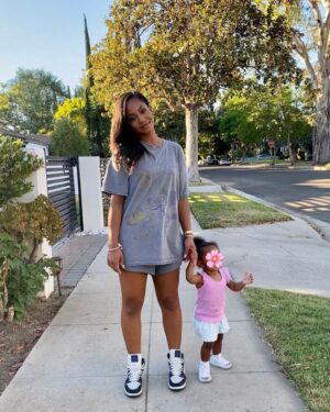 Tetona Jackson Instagram - Neighborhood walks with the bestie ❤️