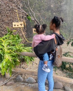 Tetona Jackson Instagram - Precious moments with my mini me 🦜🐠