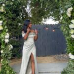 Tetona Jackson Instagram - Sage was the color. Maid Of Honor was the name. To The Scott’s 🍾🥂 may we one day get some solid postable pictures together @angeliquekatia & @camofallcity 😂
