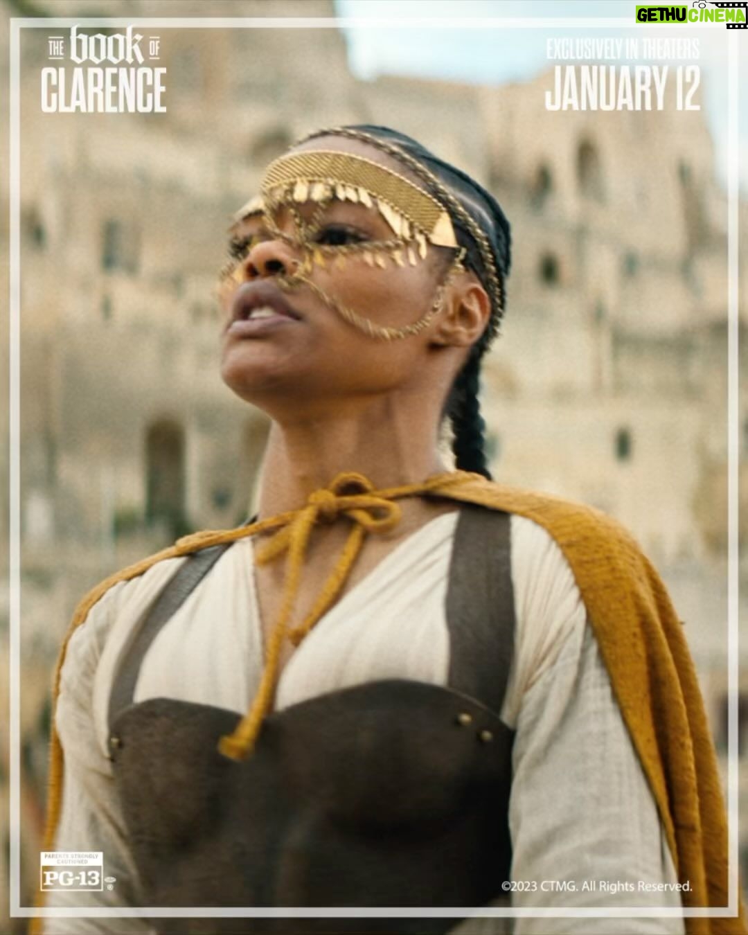 Teyana Taylor Instagram - John 14: 6 Jesus answered, “I am the way and the truth and the life. No one comes to the Father except through me. 7 If you really know me, you will know my Father as well. From now on, you do know him and have seen him.” Will Clarence drop all of his selfish ways & things he’s doing for his own gain & find himself to God??? #TheBookOfClarence is a comedy but the true message at hand is NO JOKE. Clarence’s story may be fictional but character is very relevant to life that many live TODAY. Though there are a lot of Clarence’s in this world..Before you judge anyone or anything remember Jesus said in John 8:7 “All right, but let the one who has never sinned throw the first stone”. Check out The Book Of Clarence @bookofclarence exclusively in theaters January 12th!🙏🏾 For more trailers, sneak peeks & info follow @bookofclarence