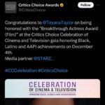 Teyana Taylor Instagram - Dear INEZ, For you to be someone who has never truly received love without conditions, I’m in awe of your capacity to exhibit not only love for everyone around you, but one of the deepest most unconditional loves I’ve ever experienced on and off screen. That is a life skill that not many possess. So just in case nobody ever told you - You are an amazing Mother. You are seen. You are regarded. And you are enough! I love you. So many of us are you. So thank you. From me, and every other mother out there acting on a mother’s love that only we would know. You beautiful brown girl INEZ… everyone wants to know “why & what is she smiling about in the cab at the end of the movie?” Ain’t it crazy how when a Black Woman smiles she has to have a reason why? You’ve earned that smile. It is your’s and your’s alone. YOU SMILED because you know that you’ve done your part! That you’ve shown up for everyone else, and now you can feel good about finally showing up for yourself. I delight in showing up for you, in giving you a voice. And I’m sure God is showing up for me through you. A journey of walking A Thousand and One miles starts with a single step…. To my village that helped me SHOW UP for INEZ. First: My father God I thank you & praise you in the name of Jesus I thank you for who you are. All seeing, all knowing & all powerful! 🙏🏾 AV ROCKWELL, LENA, RISHI, MY BEAUTIFUL BABY GIRLS. MY PARENTS, EDDIE & JULIE, FOCUS FEATURES, MY AMAZING CAST & CREW, THE ENTIRE PRODUCTION STAFF. MY WME FAMILY, THE AUNTIES & my whole support system! There would be no Inez with out y’all. Thank you for all the amazing honors, nominations, wins and SEEING & SHOWING UP for INEZ. @nbrfilm @criticschoice @sundanceorg @thegotham @indiewire @filmindependent @variety @rottentomatoes I am beyond grateful for the love 🙏🏾✨🫶🏾🥹😢🌹❤️ #athousandandone